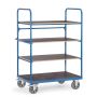 Shelved trolley Transport shelf with 4 shelves 1000x700