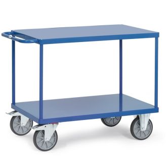 Tischwagen mit 2 Böden aus Stahl 1000 x 700 mm