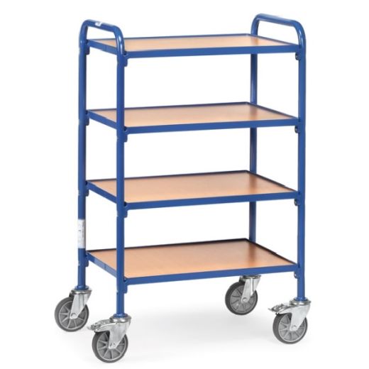 Storage trolley with 4 boards