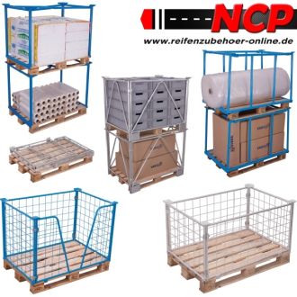Stacking frame for pallet chassis 1010x810