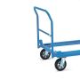 Push bar for pallet chassis