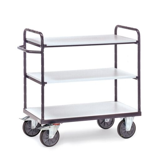 ESD-Etagenwagen mit 3 Böden 850x500 mm