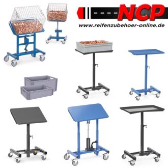 Mobile tilting stands adjustable in height 720-1070