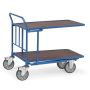 Cash and carry cart trolley 2 shelves 1000x700