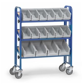 Assembly trolley with boards