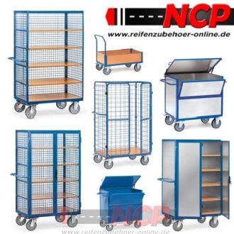 Sheet steel box trolley carts 1000x700