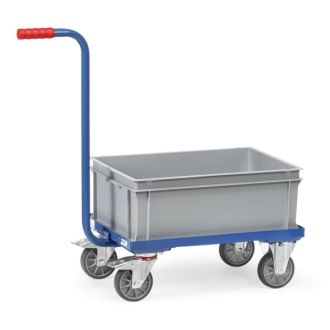 Handle scooter transport trolley 250 kg plastic box