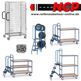 Picking trolley transport 4 loading areas