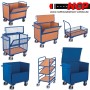Transport handle trolley with 4 Ironing 1000x700