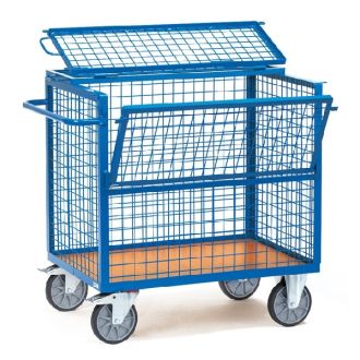 Wire cage carts with cover