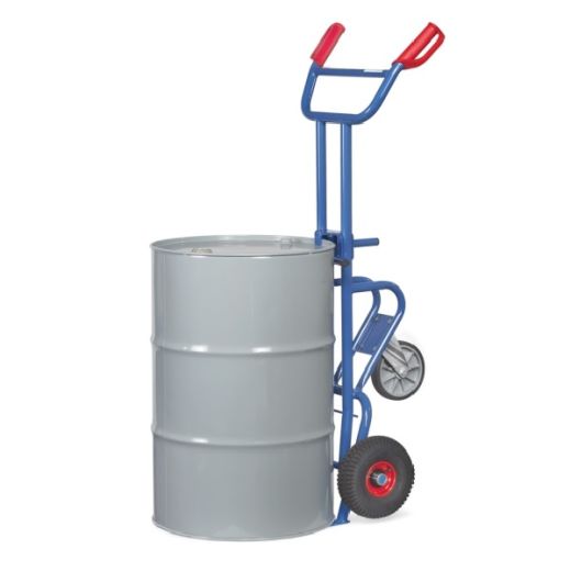 Fasskarre mit Stütz-Lenkrolle 200 Liter Fässer