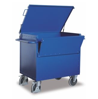 Metal box trolley with cover 1000x700