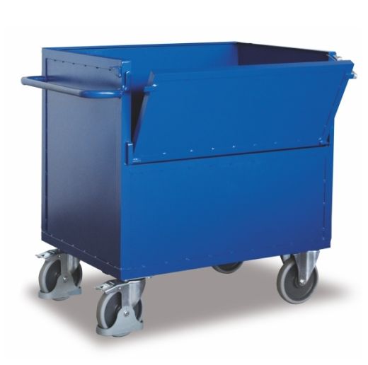 Metal box trolley without cover 500 kg