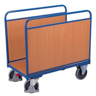 Side bar trolley with wooden walls