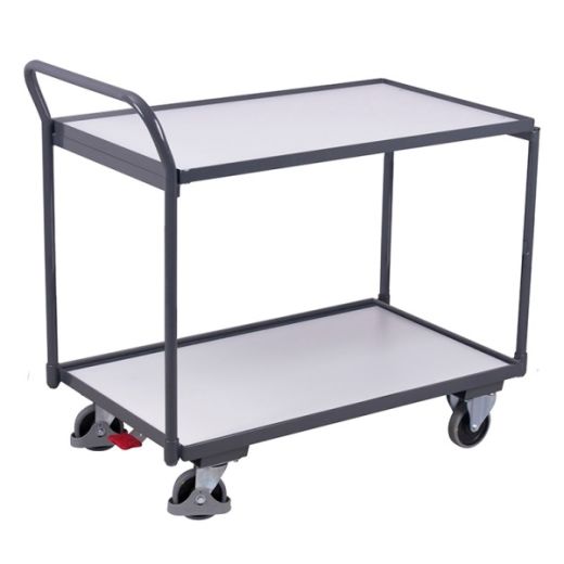 Table service trolley 2 shelves ESD version 1000x600