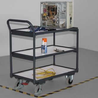 Table trolley 3 shelves ESD version 250 kg