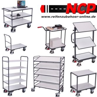 Table trolley with 2 shelves 1040x500x875