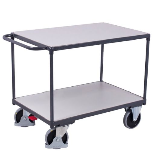Table service trolley with 2 shelves 1000 x 700