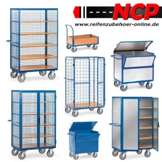 Table material trolley with 3 tiers 850x500