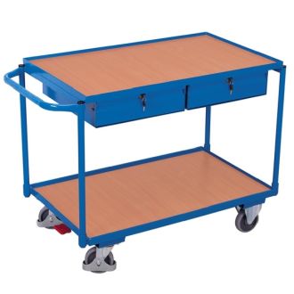 Table workshop trolley with 2 drawers 1000x600