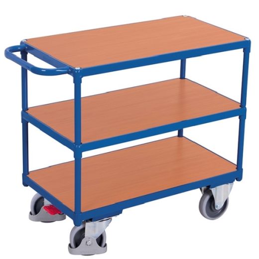 Heavy table trolley with 3 tiers shelves 500 kg