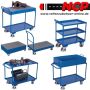 Heavy table trolley with 3 tiers shelves 500 kg