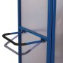 Shelf trolley rotating handle 5 shelves steel sheet