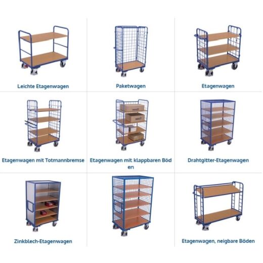 Kerkmann Bürowagen – Aktenwagen Mit 3 Böden, Rollen, Alusilber, 84x70x40 Cm – Für Ordner Und Ablage