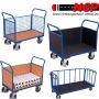 Document office trolley with 12 compartments