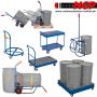 Table trolley with oil tray 2 tiers 400 kg