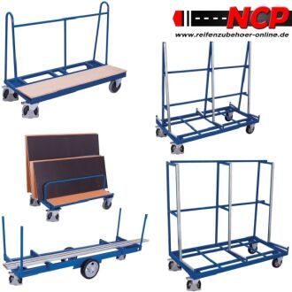 Platten-Wagen aus Stahl 1500x370 mm