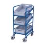 Euro box trolley with 3 boxes 410x610 mm