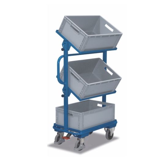 Accessory trolley 3 boxes 612x412 mm