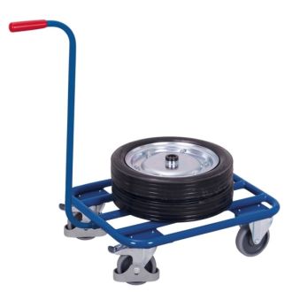 Dolly with handle and tubular steel platform 600 x 500 mm