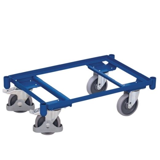 Kistenroller für Euro-Kasten 600 x 400 mit Eckhülse