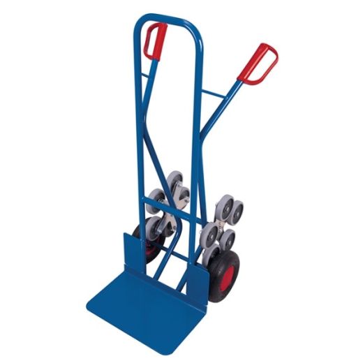 Stairclimber truck with 2 five-arm spider wheels