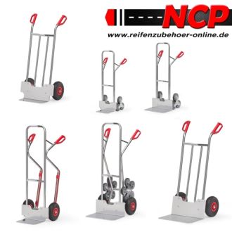 Aluminium stairclimber truck with 2 three-arm spider wheels 300x250 mm