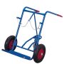 Stahl-Flaschenkarre mit Stützrad 2 x40 50 Liter
