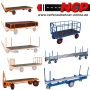 Flatbed hand truck without side walls 1000x700 mm