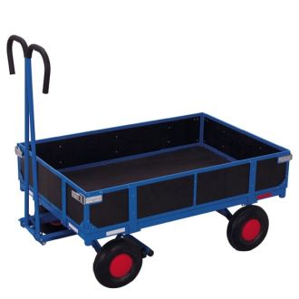 Flatbed hand truck with side walls 960x660 mm