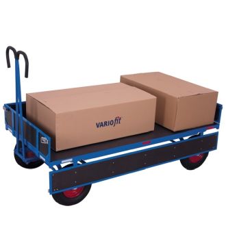 Flatbed hand truck with side walls 1560x760 mm