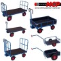 Flatbed hand truck with side walls 1560x760 mm