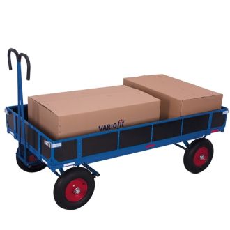 Flatbed hand truck with side walls 1960x960 mm