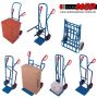 Flatbed hand truck with tubular steel end walls 930x700 mm
