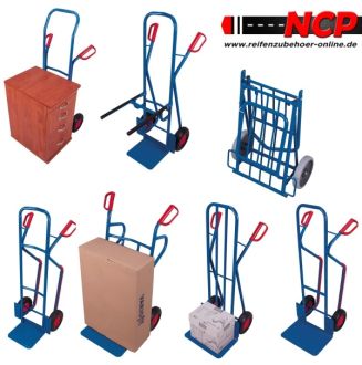 Flatbed hand truck with tubular steel end walls 1530x800 mm