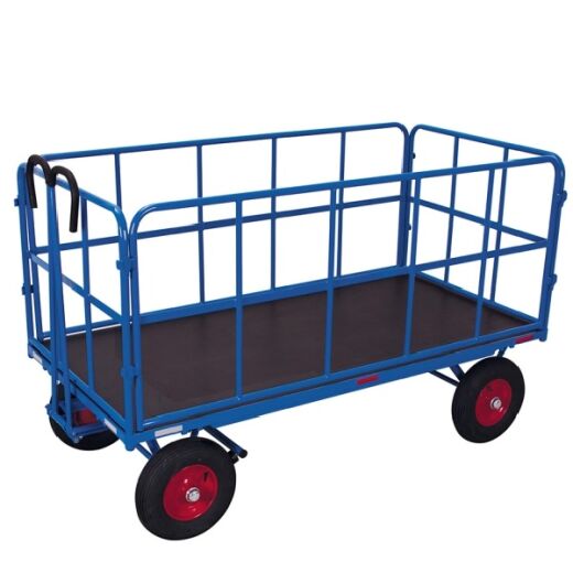 Hand-Pritschenwagen 4 Stahlrohrwände 1540x740 mm