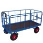 Flatbed hand truck with 4 tubular steel walls 1930x930 mm