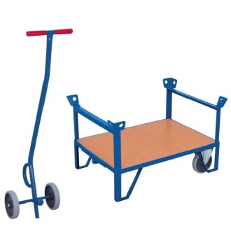 Rollplatte mit 2 Stirnwände stapelbar 1000x700 mm