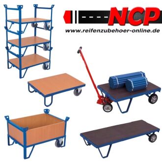 Rollplatte Wagen Stirnwände stapelbar 1200x800 mm