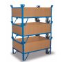 Rollplatte Wagen 4 Wände Holz stapelbar 990x685mm